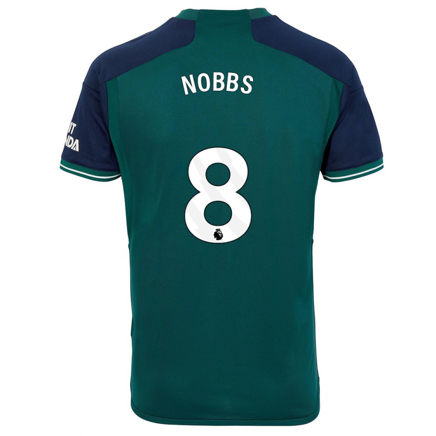 Homem Camisola Nobbs #8 Verde Terceiro 2023/24 Camisa
