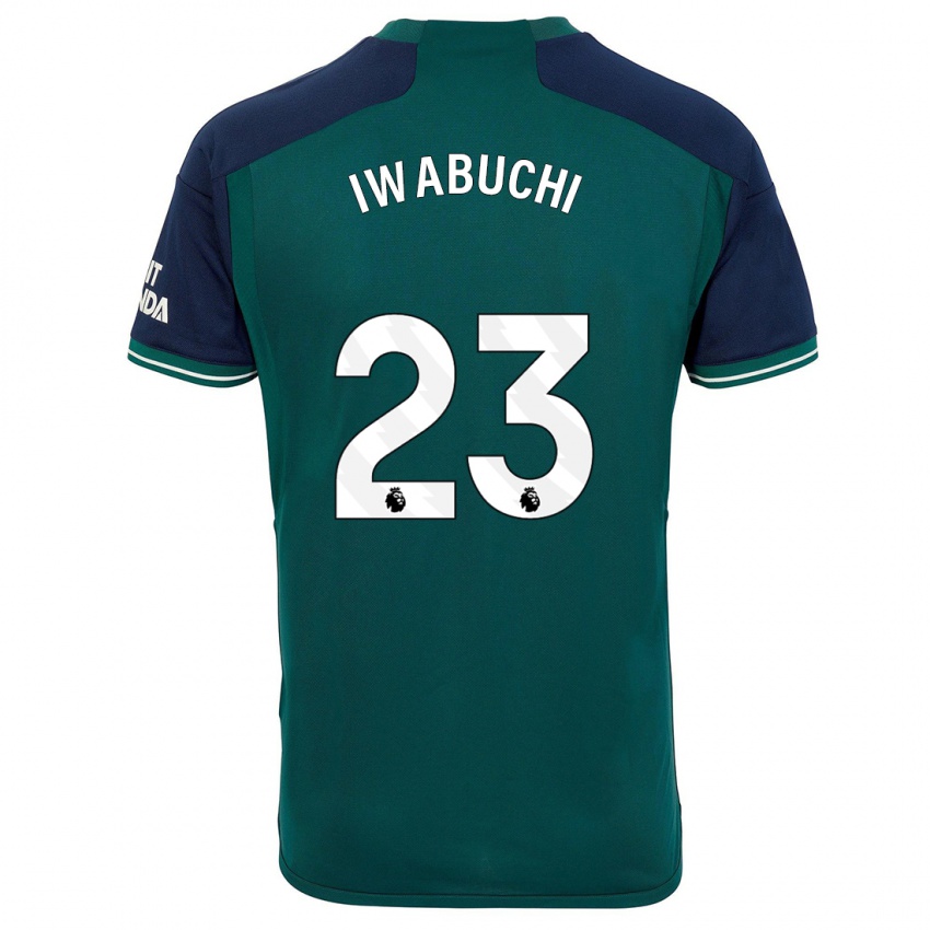 Homem Camisola Mana Iwabuchi #23 Verde Terceiro 2023/24 Camisa