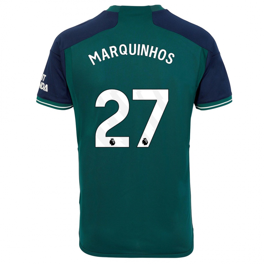 Homem Camisola Marquinhos #27 Verde Terceiro 2023/24 Camisa