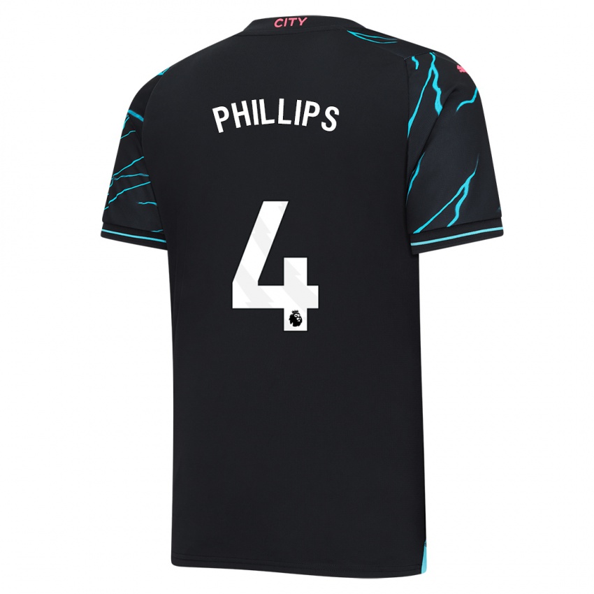 Homem Camisola Kalvin Phillips #4 Azul Escuro Terceiro 2023/24 Camisa
