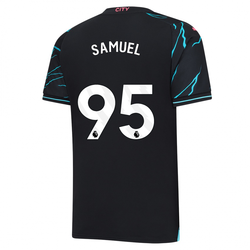 Homem Camisola Lakyle Samuel #95 Azul Escuro Terceiro 2023/24 Camisa