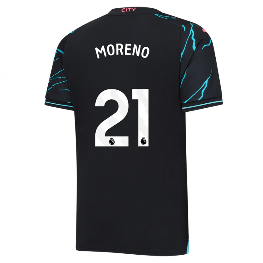 Homem Camisola Marlos Moreno #21 Azul Escuro Terceiro 2023/24 Camisa