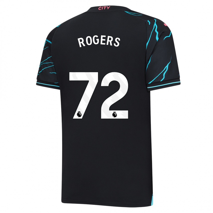 Homem Camisola Morgan Rogers #72 Azul Escuro Terceiro 2023/24 Camisa