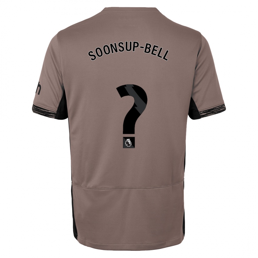 Homem Camisola Jude Soonsup-Bell #0 Bege Escuro Terceiro 2023/24 Camisa