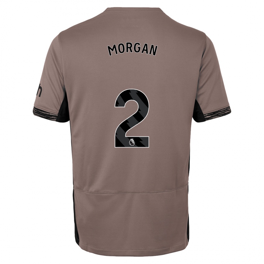 Homem Camisola Esther Morgan #2 Bege Escuro Terceiro 2023/24 Camisa