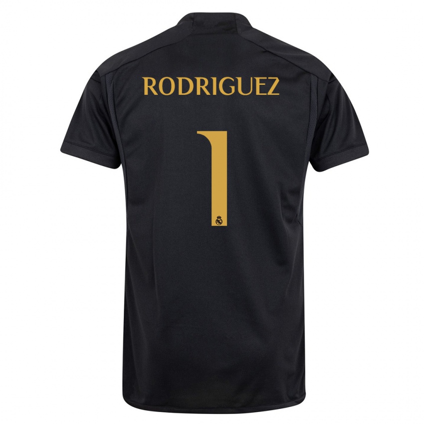 Homem Camisola Misa Rodriguez #1 Preto Terceiro 2023/24 Camisa