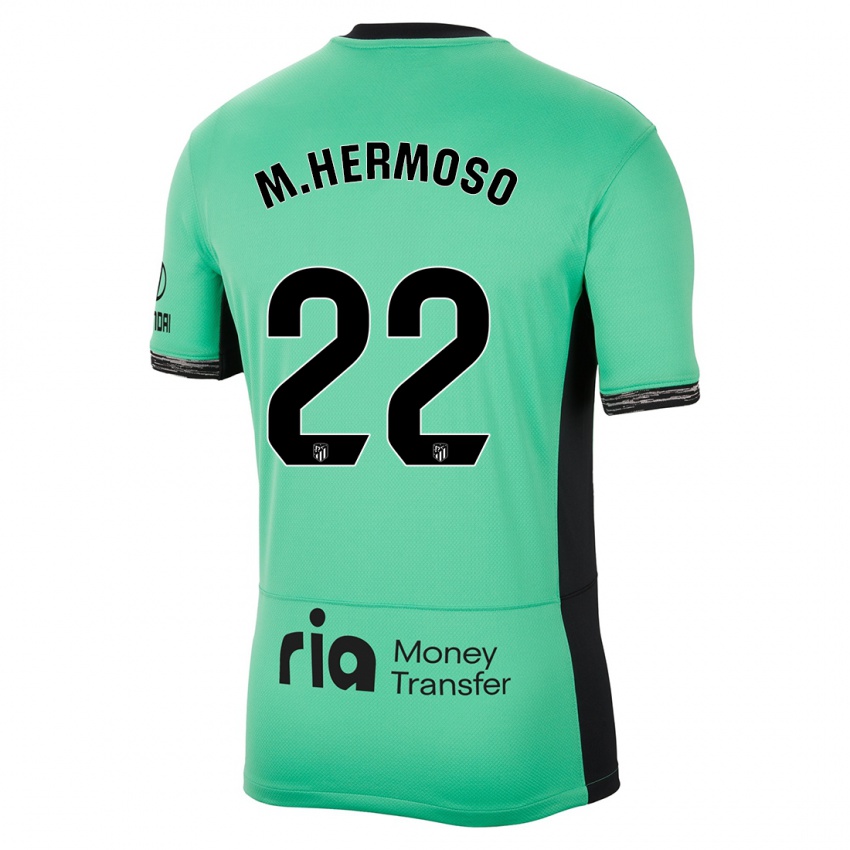 Homem Camisola Mario Hermoso #22 Primavera Verde Terceiro 2023/24 Camisa