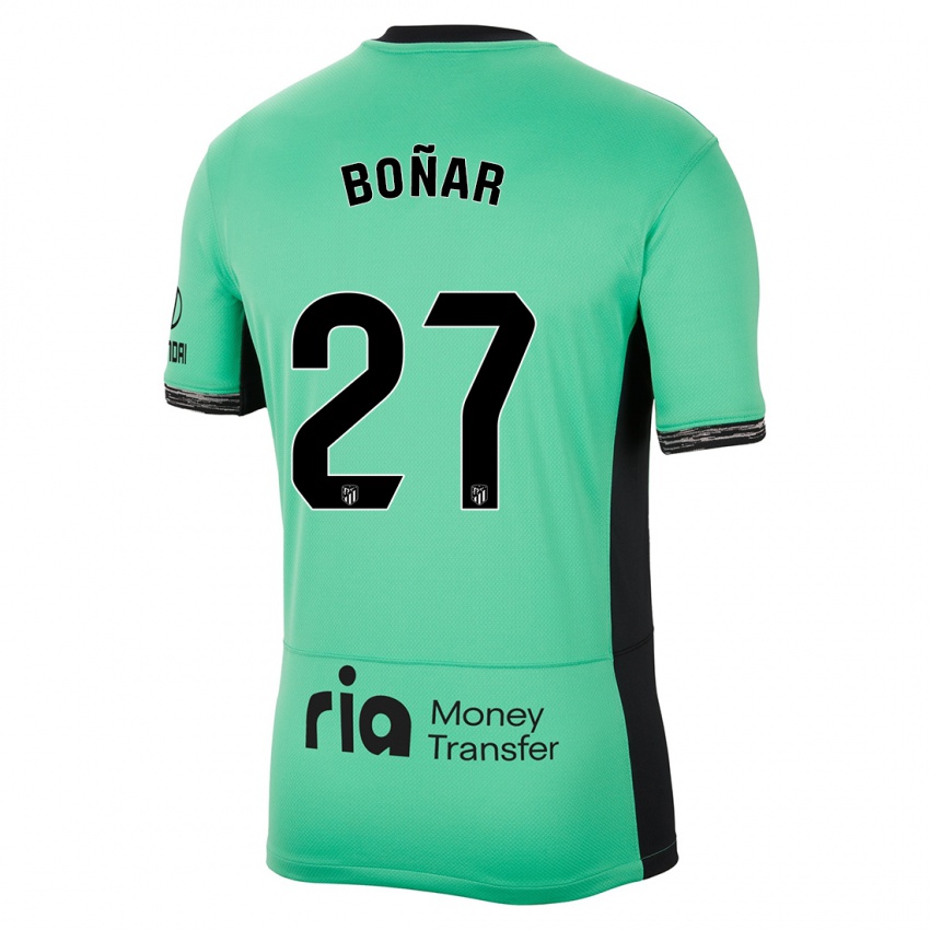 Homem Camisola Javier Boñar #27 Primavera Verde Terceiro 2023/24 Camisa
