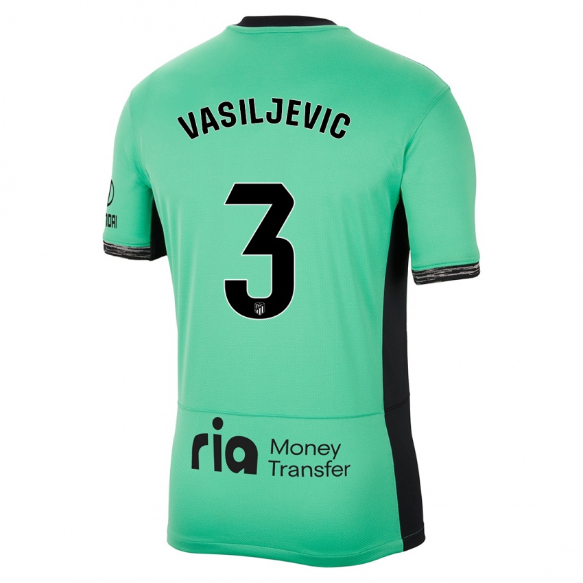 Homem Camisola Ivan Vasiljevic #3 Primavera Verde Terceiro 2023/24 Camisa