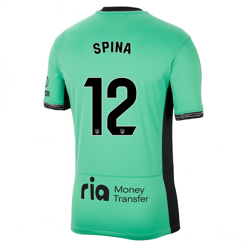 Homem Camisola Gerónimo Spina #12 Primavera Verde Terceiro 2023/24 Camisa
