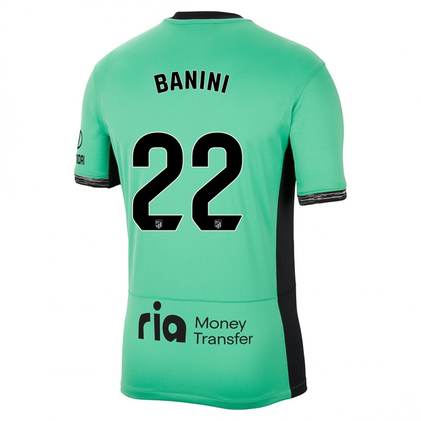 Homem Camisola Estefania Banini #22 Primavera Verde Terceiro 2023/24 Camisa