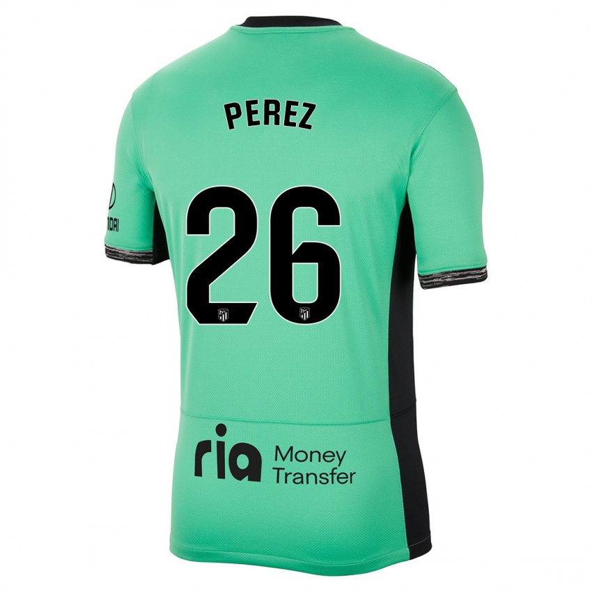 Homem Camisola Xenia Perez #26 Primavera Verde Terceiro 2023/24 Camisa