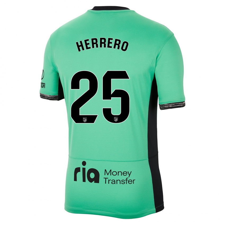 Homem Camisola Alex Herrero #25 Primavera Verde Terceiro 2023/24 Camisa