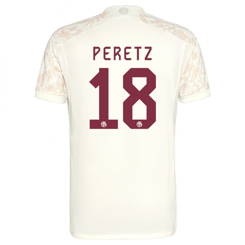 Homem Camisola Daniel Peretz #18 Off White Terceiro 2023/24 Camisa