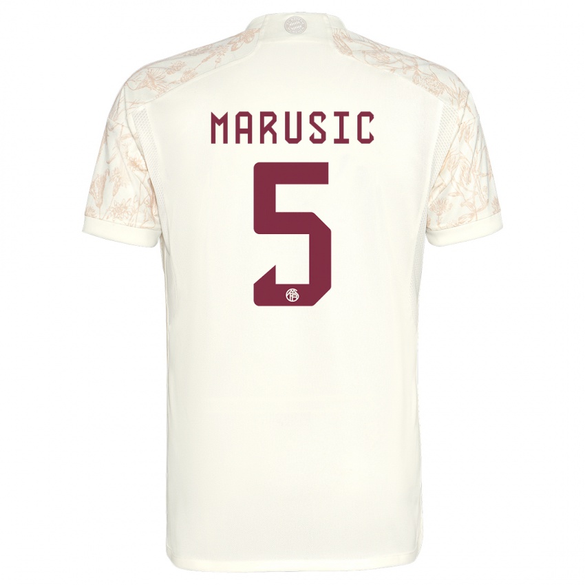 Homem Camisola Gabriel Marusic #5 Off White Terceiro 2023/24 Camisa