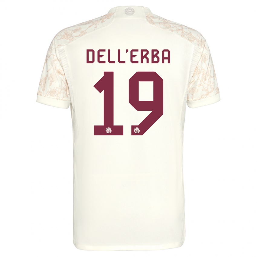 Homem Camisola Davide Dell'erba #19 Off White Terceiro 2023/24 Camisa