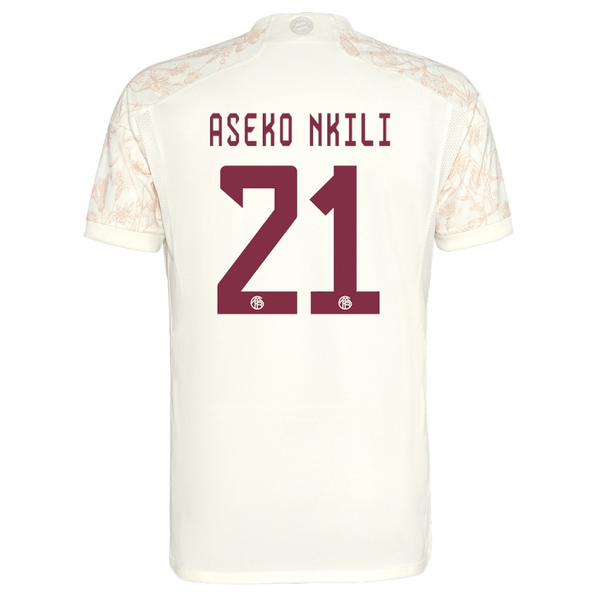 Homem Camisola Noel Aseko Nkili #21 Off White Terceiro 2023/24 Camisa