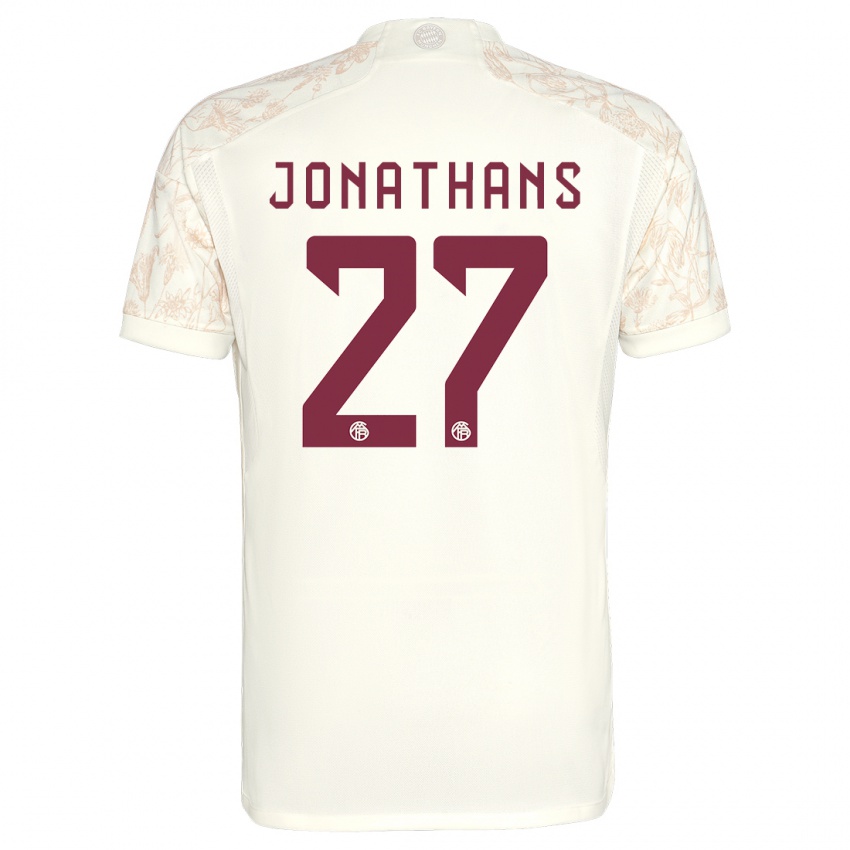 Homem Camisola David Jonathans #27 Off White Terceiro 2023/24 Camisa