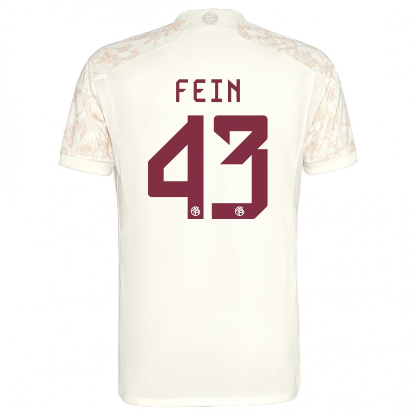 Homem Camisola Adrian Fein #43 Off White Terceiro 2023/24 Camisa