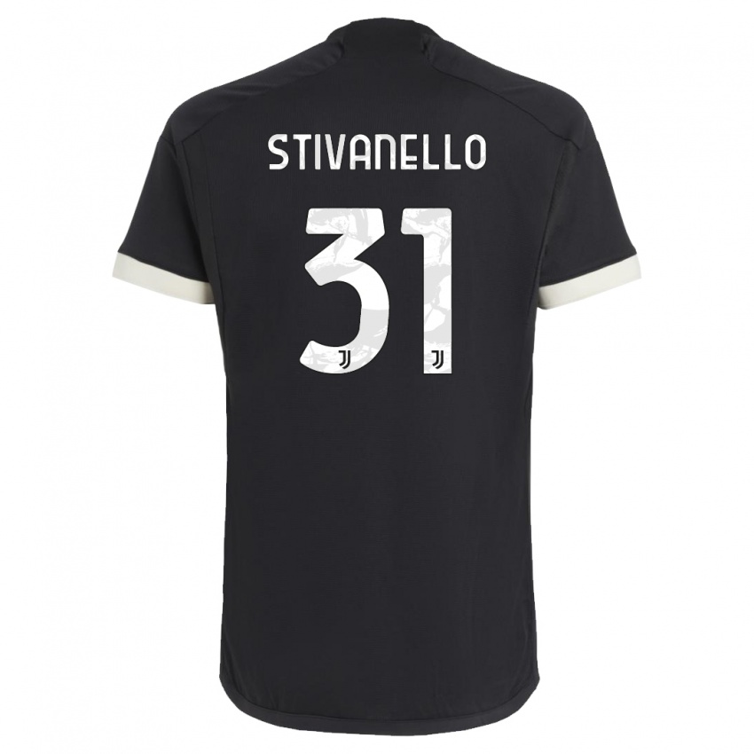 Homem Camisola Riccardo Stivanello #31 Preto Terceiro 2023/24 Camisa