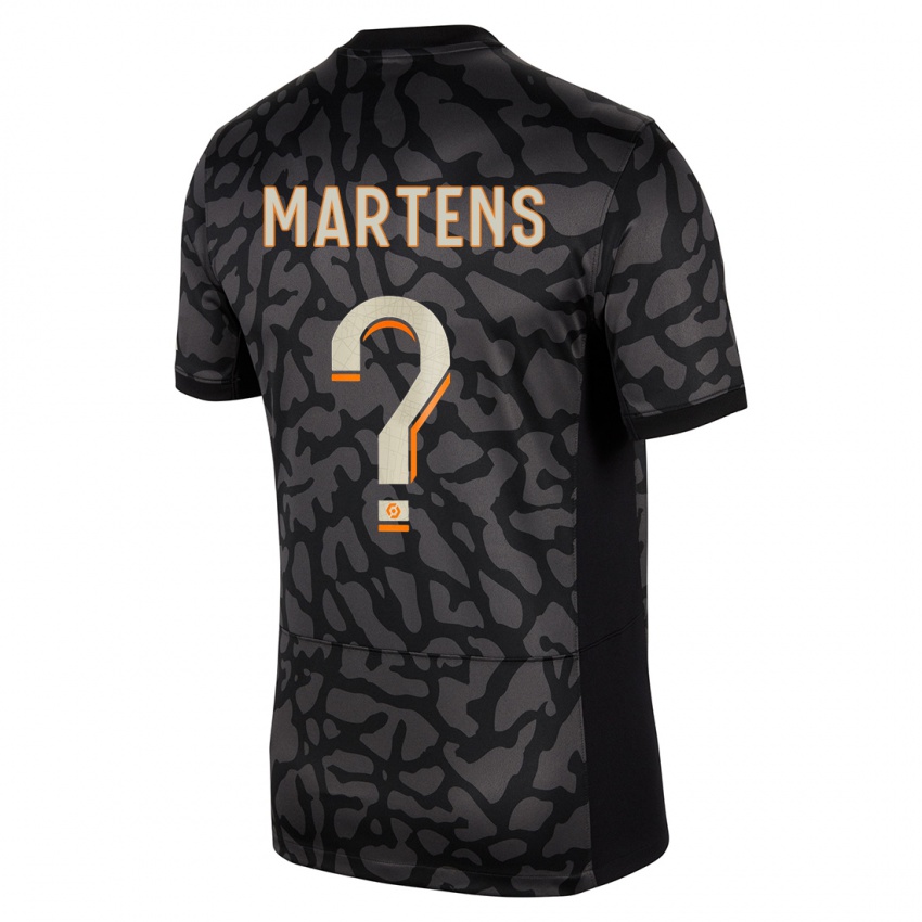 Homem Camisola Lieke Martens #0 Preto Terceiro 2023/24 Camisa