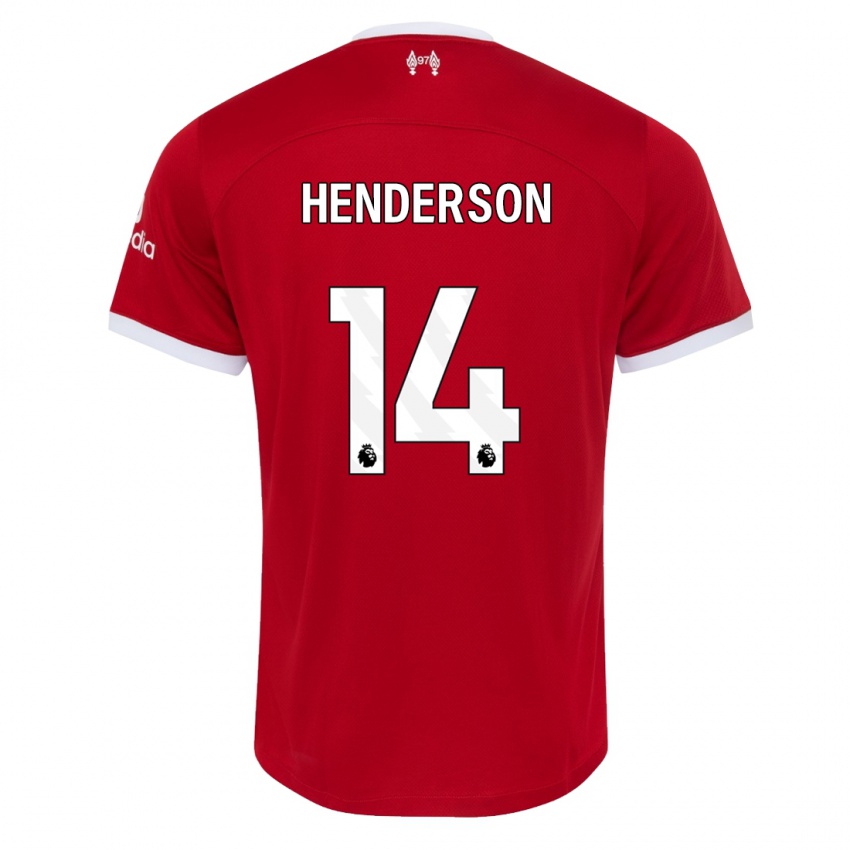 Mulher Camisola Henderson #14 Vermelho Principal 2023/24 Camisa