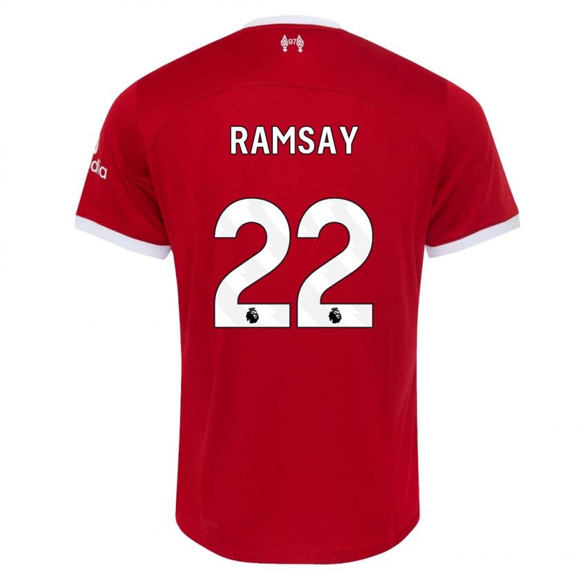 Mulher Camisola Calvin Ramsay #22 Vermelho Principal 2023/24 Camisa
