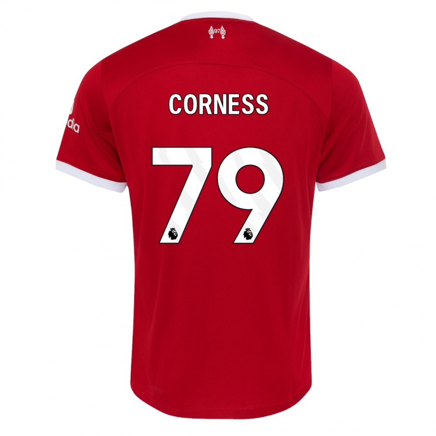 Mulher Camisola Dominic Corness #79 Vermelho Principal 2023/24 Camisa