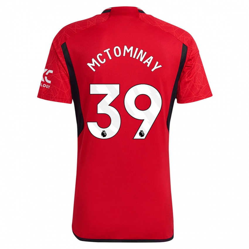 Mulher Camisola Scott Mctominay #39 Vermelho Principal 2023/24 Camisa