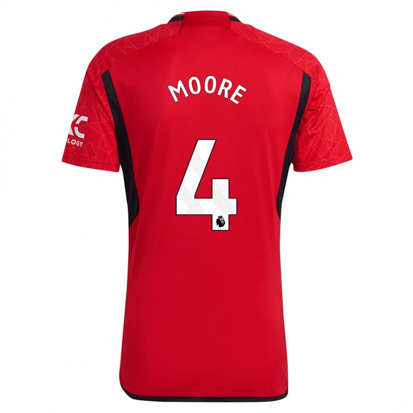 Mulher Camisola Jade Moore #4 Vermelho Principal 2023/24 Camisa