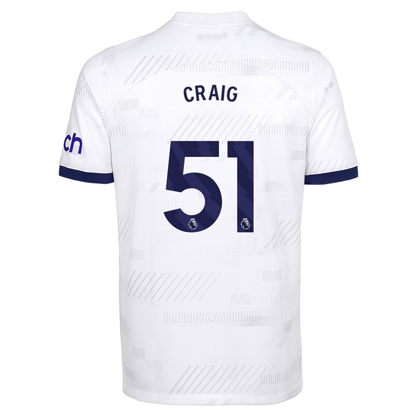 Mulher Camisola Matthew Craig #51 Branco Principal 2023/24 Camisa