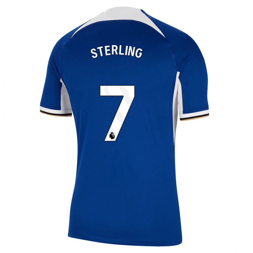 Mulher Camisola Raheem Sterling #7 Azul Principal 2023/24 Camisa