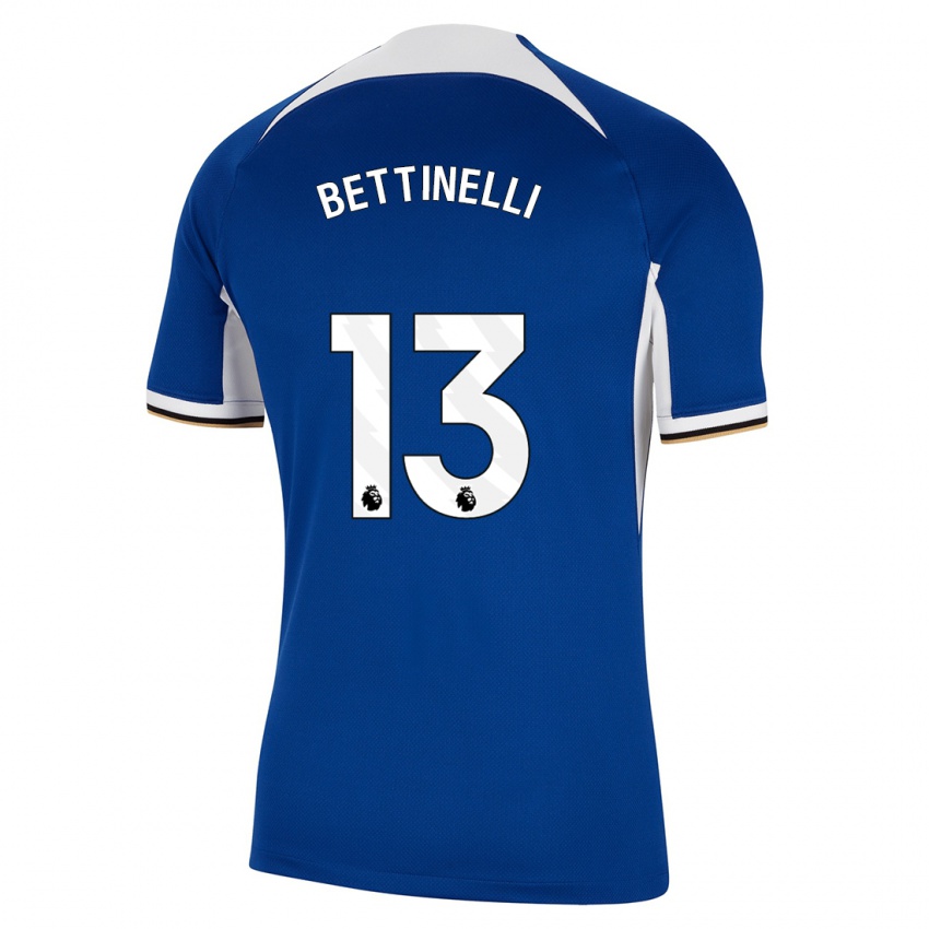 Mulher Camisola Marcus Bettinelli #13 Azul Principal 2023/24 Camisa