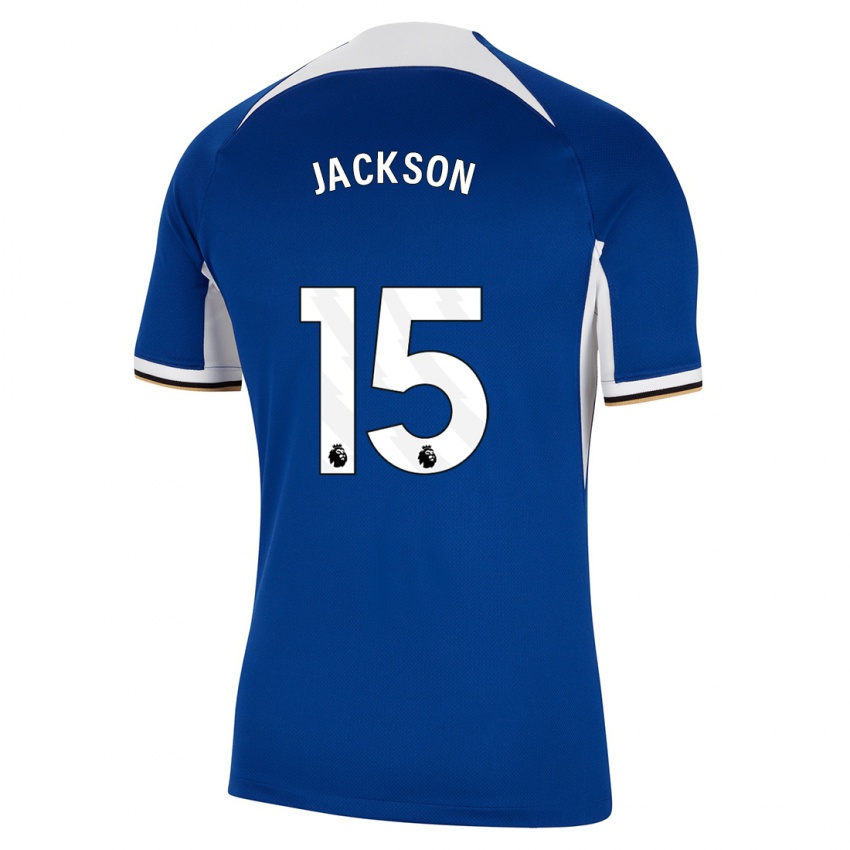 Mulher Camisola Nicolas Jackson #15 Azul Principal 2023/24 Camisa