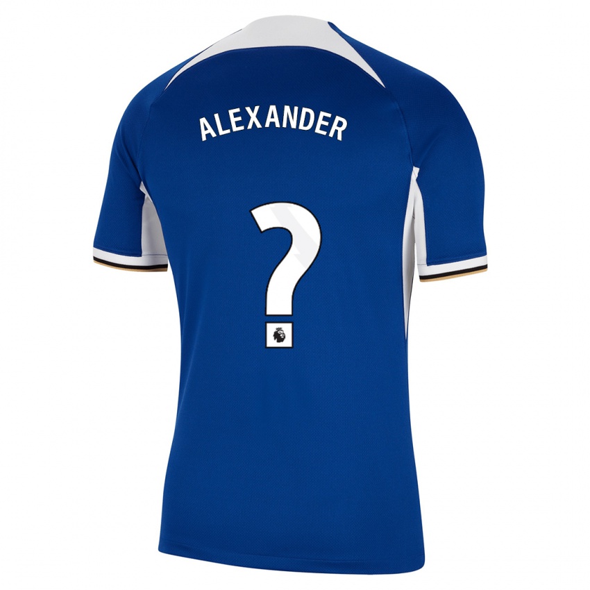 Mulher Camisola Reiss Alexander Russell-Denny #0 Azul Principal 2023/24 Camisa