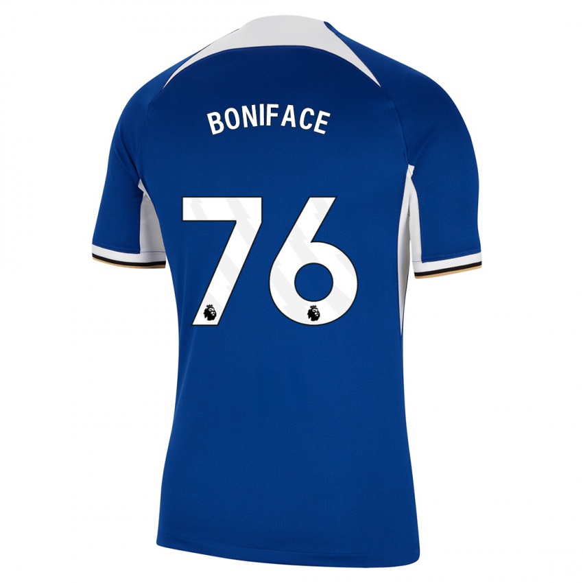 Mulher Camisola Somto Boniface #76 Azul Principal 2023/24 Camisa