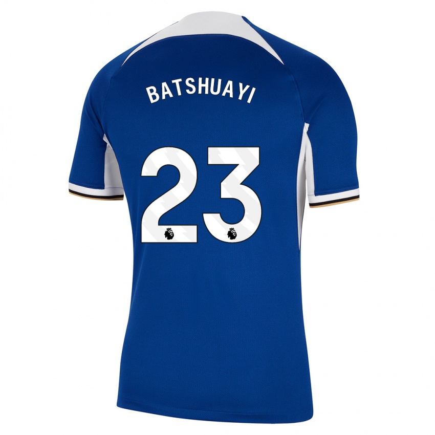 Mulher Camisola Michy Batshuayi #23 Azul Principal 2023/24 Camisa