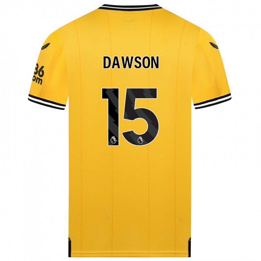 Mulher Camisola Craig Dawson #15 Amarelo Principal 2023/24 Camisa
