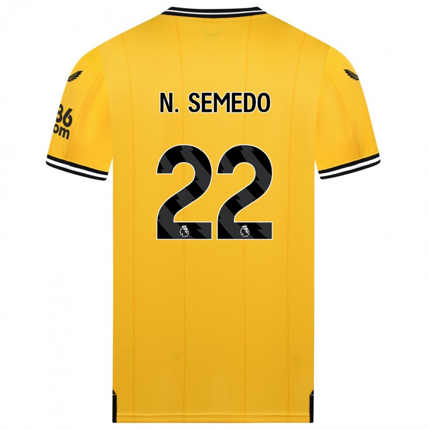 Mulher Camisola Nelson Semedo #22 Amarelo Principal 2023/24 Camisa