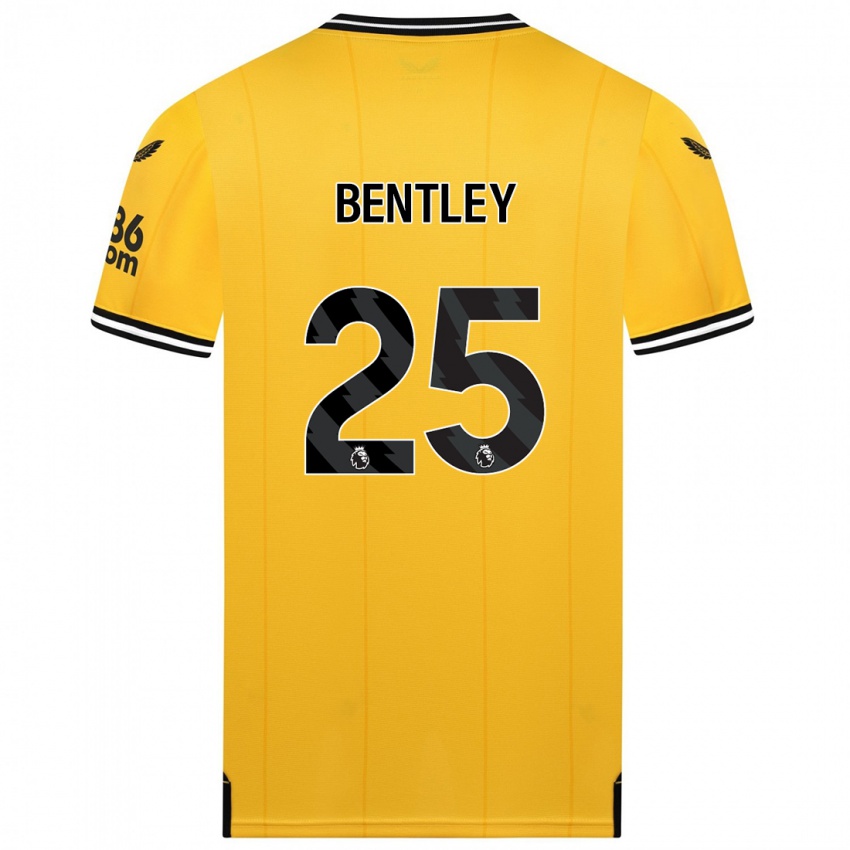 Mulher Camisola Daniel Bentley #25 Amarelo Principal 2023/24 Camisa