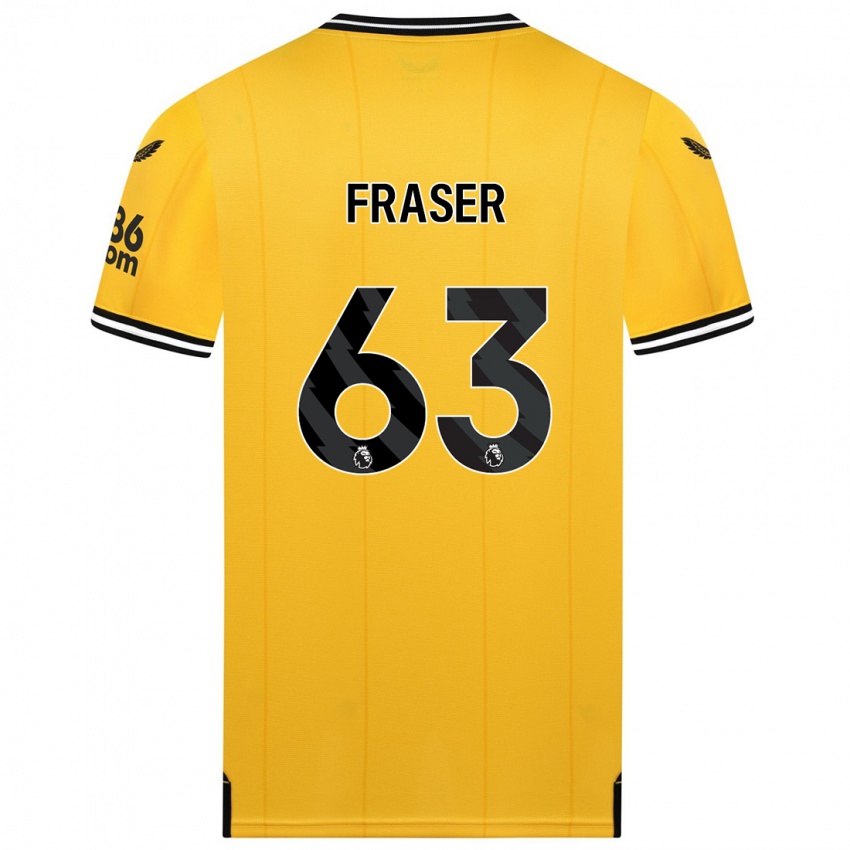 Mulher Camisola Nathan Fraser #63 Amarelo Principal 2023/24 Camisa