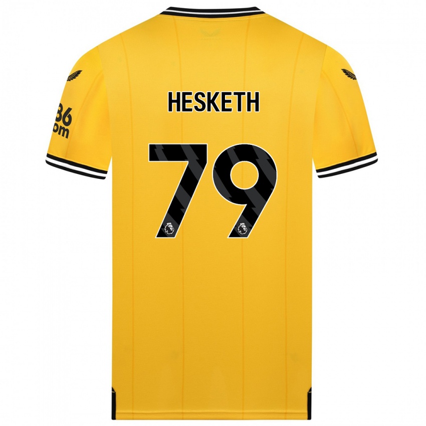 Mulher Camisola Owen Hesketh #79 Amarelo Principal 2023/24 Camisa
