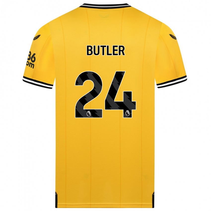Mulher Camisola Elli Butler #24 Amarelo Principal 2023/24 Camisa