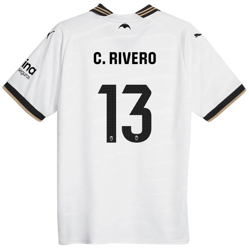Mulher Camisola Cristian Rivero #13 Branco Principal 2023/24 Camisa