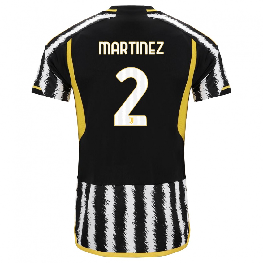 Mulher Camisola Bruno Martinez #2 Preto Branco Principal 2023/24 Camisa
