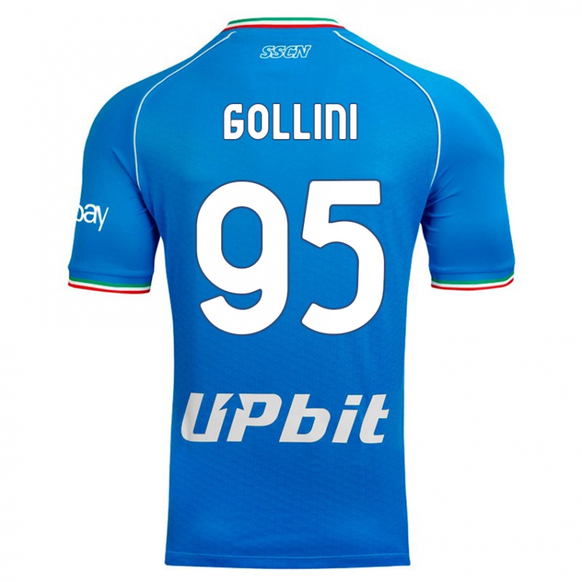 Mulher Camisola Pierluigi Gollini #95 Céu Azul Principal 2023/24 Camisa