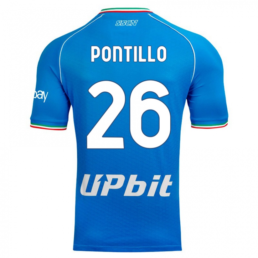 Mulher Camisola Pasquale Pontillo #26 Céu Azul Principal 2023/24 Camisa