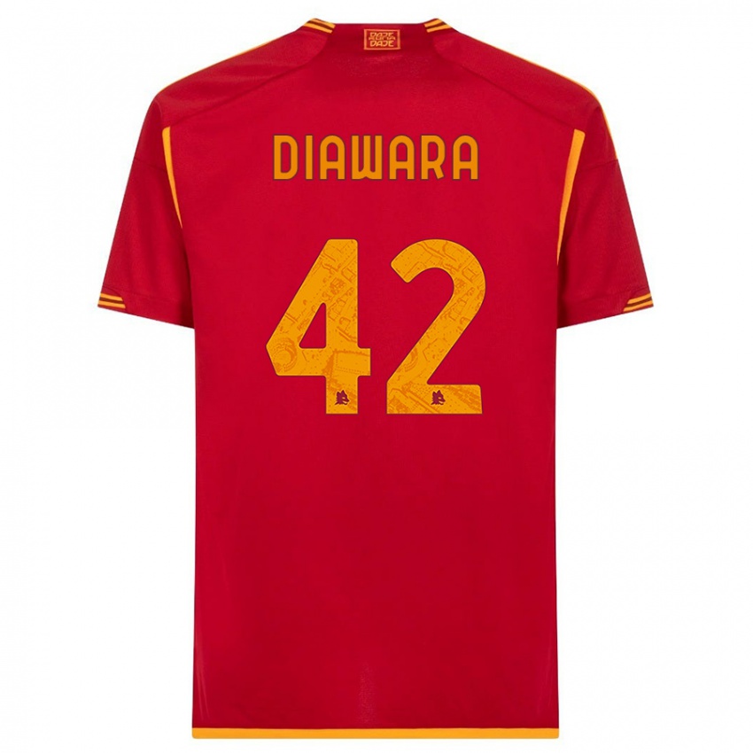 Mulher Camisola Amadou Diawara #42 Vermelho Principal 2023/24 Camisa