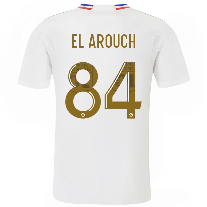 Mulher Camisola Mohamed El Arouch #84 Branco Principal 2023/24 Camisa