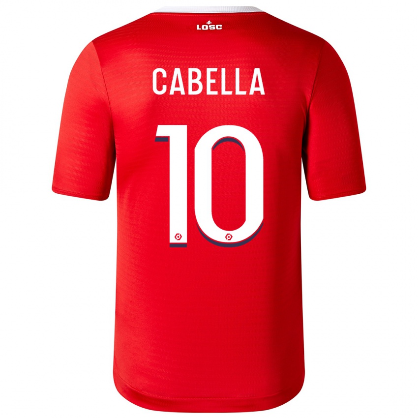 Mulher Camisola Remy Cabella #10 Vermelho Principal 2023/24 Camisa